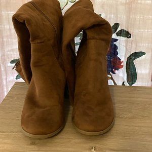 Faux suede knee high boots from Target (9)